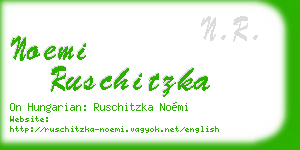 noemi ruschitzka business card